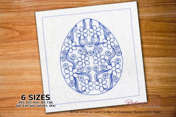 Floral Pattern on Easter Egg Redwork: A Designer's Review