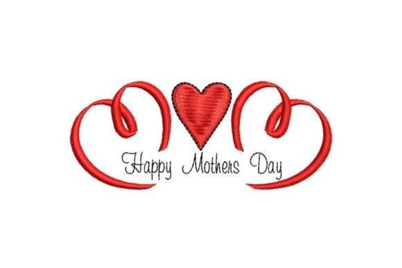 Happy Mothers Day Hearts: A Design Review for Real Embroidery Projects
