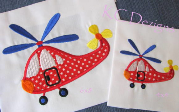 Helicopter Machine Applique Design Review