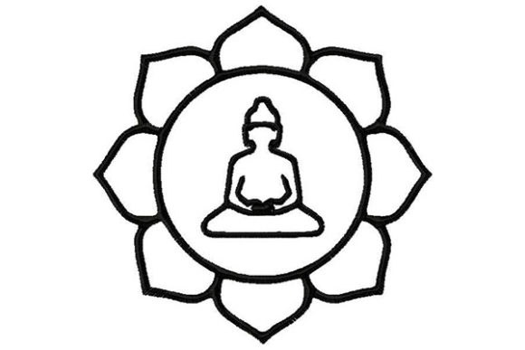 Meditating Buddha Black White: An Embroidery Designer’s Review