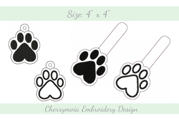 Paw Key Fob ITH: A Designer’s Review for Small Business Merch