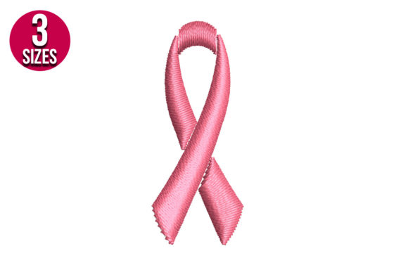 Pink Ribbon Embroidery Design for Thoughtful Gifts