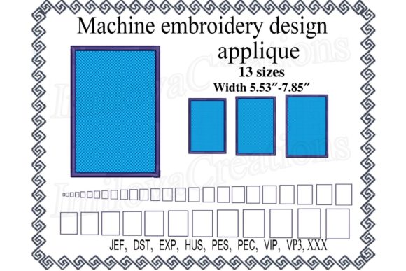 Rectangle Applique: A Craft Fair Embroidery Review