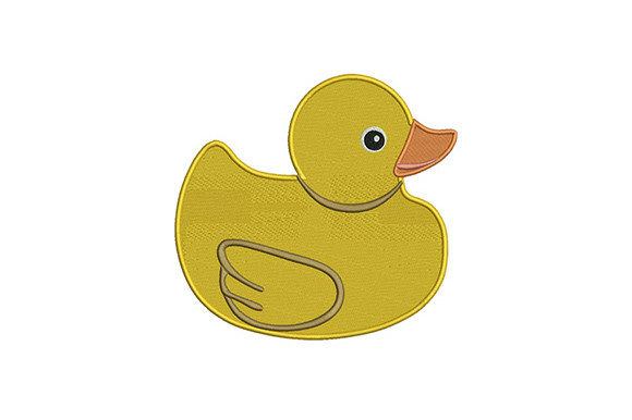 Rubber Duck Embroidery Design Review for Small Business Merch