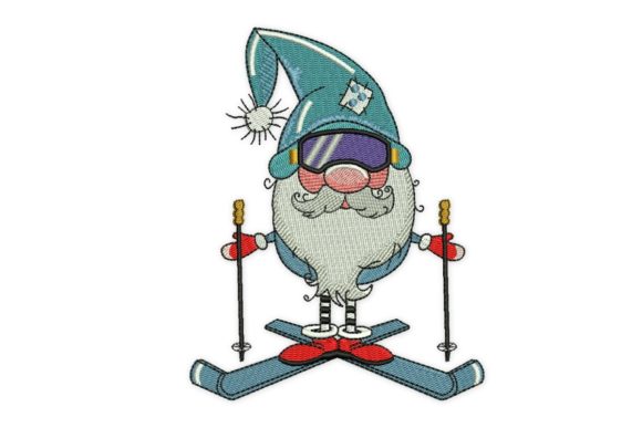 Skiing Christmas Gnome: A Professional Embroidery Designer Review